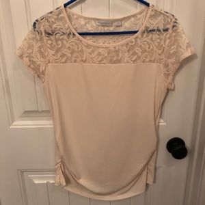 NWT MEDIUM NEW YORK & COMPANY CREAM LACE TOP